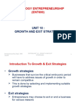 Unit 10 ENT600 Growth and Exit Strategies