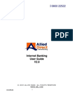 Allied Bank: Internet Banking User Guide V2.0