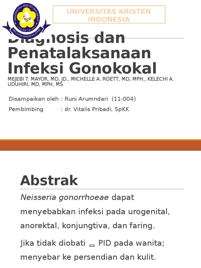JURNAL gonore Urological Conditions Sexually Transmitted Diseases