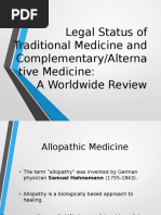 Download Legal Status of Traditional Medicine and Alternative Medicine by Shael Zoleta SN294088220 doc pdf