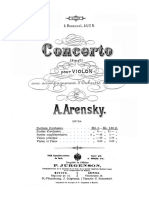 Arensky HV Partitúra