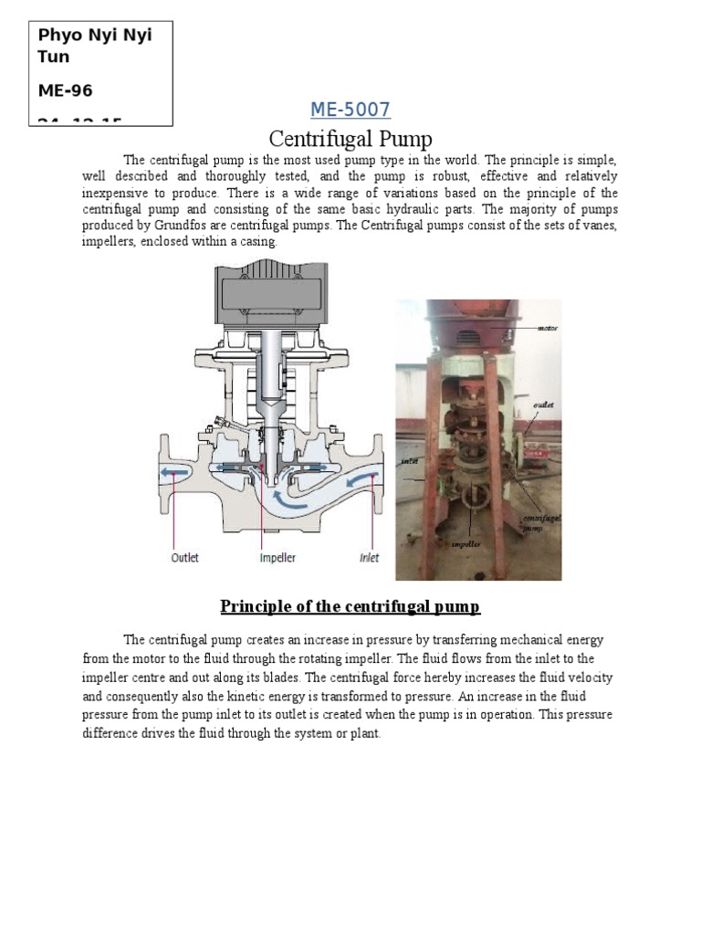 EK Lab Report (Centrifugal Pump) | PDF | Pump | Hydraulic Engineering
