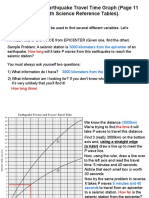 How To Use The Earthquake Travel Time Graph