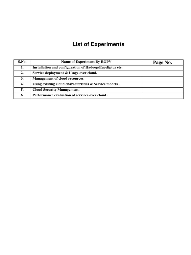 Cloud Computing Lab Manual Experiments | PDF | Cloud Computing | Web ...