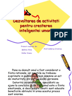 Dezvoltarea de Activitati Pentru Cresterea Inteligentei Umane