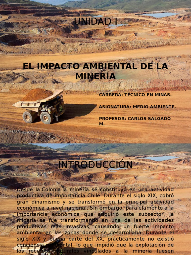 1 Impacto Ambiental en La Mineria | PDF