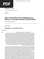 Camilo Bras - Nem Toda Nudez Será Castigada - Sexo, Fetiche e SM Entre Homens Em São Paulo