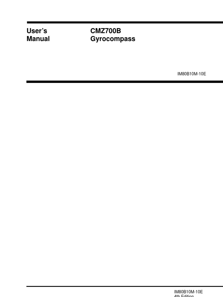 GyroCompass CMZ700B | PDF