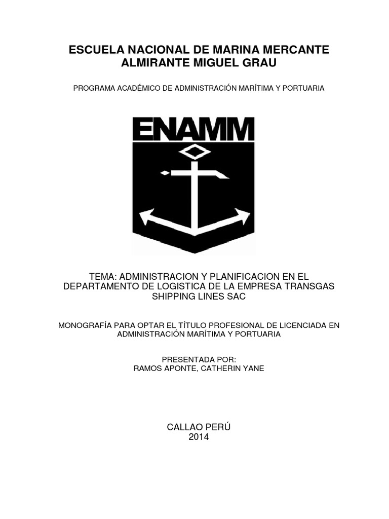Administración en Transgas Shipping Lines | PDF | Calidad (comercial ...