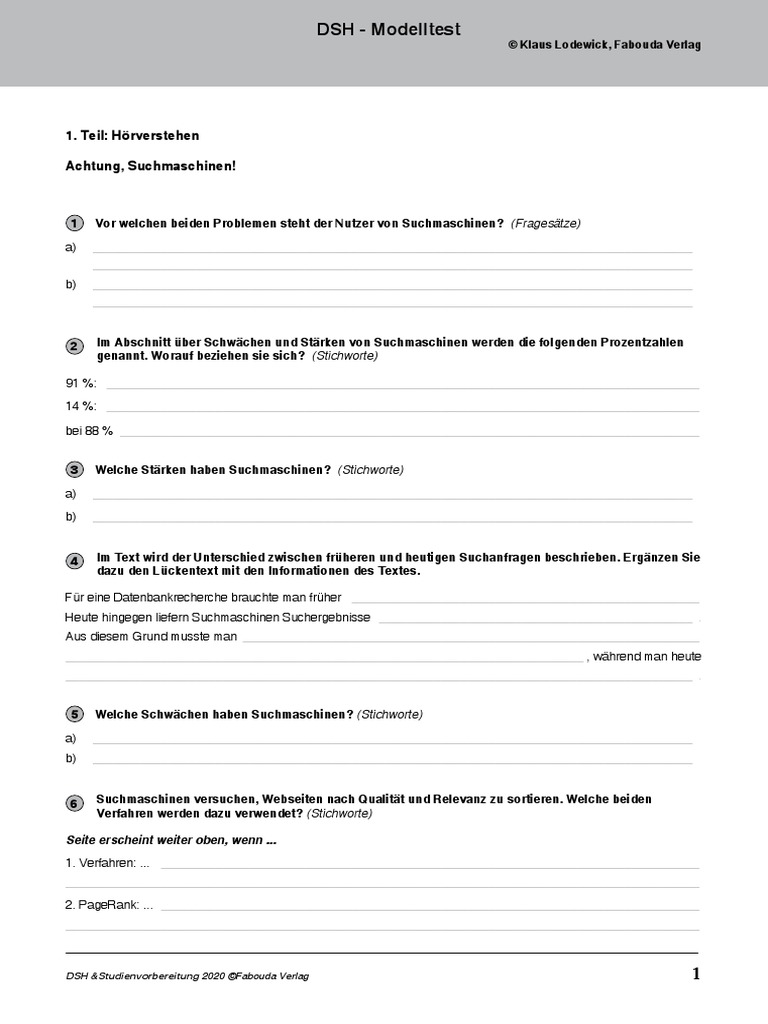 Modelltest PDF | PDF