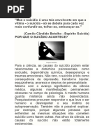 Pesquisa Espirita Sobre o Suicídio