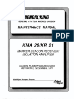 KMA 20 Mant. Manual