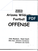 2003 Arizona Wildcats Offense