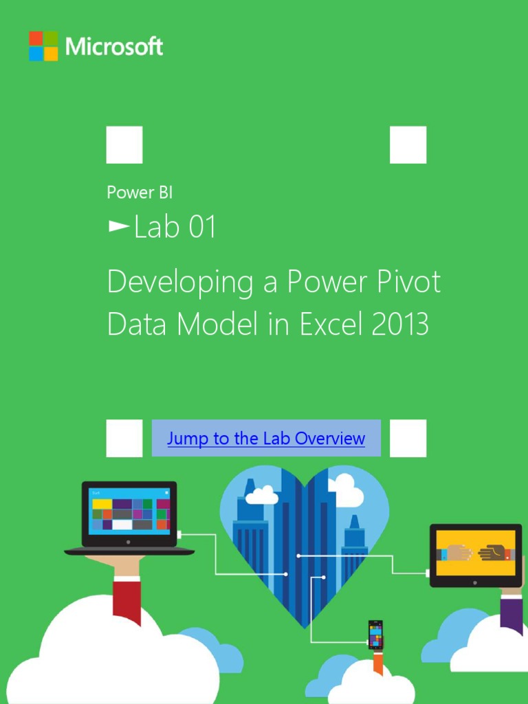 Lab 01 Developing A Power Pivot Data Model in Excel 2013 | PDF | Computers