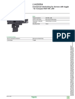 Product Data Sheet: Mechanical Interlocking For Devices With Toggle - For Compact NSX100..250