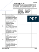 Basic GMP Checklist For Pharmaceutical Plants
