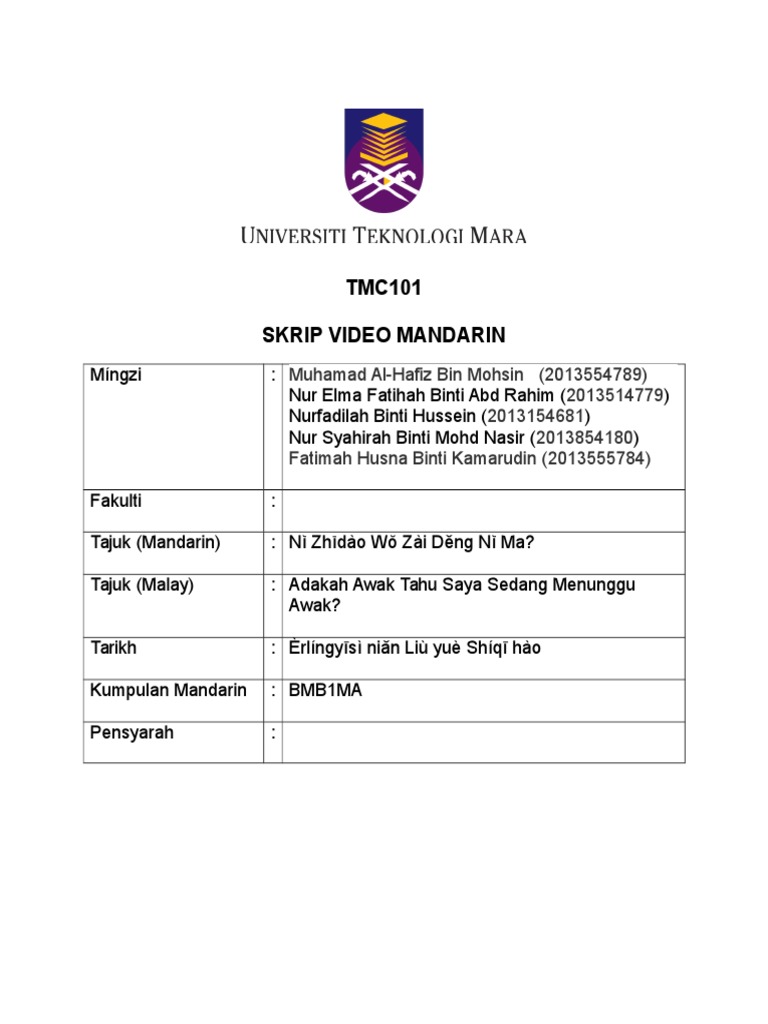 Format Skrip Role Play | PDF