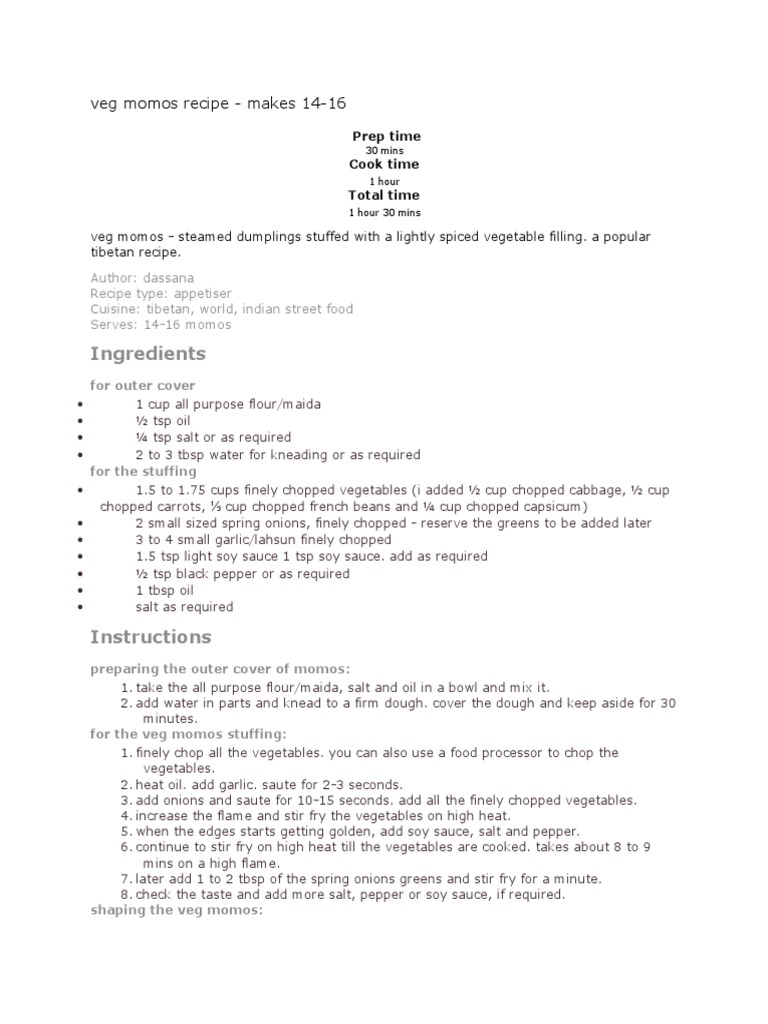 Delicious Veg Momos Platter