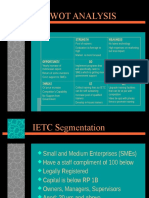 SWOT Analysis and Segmentation for IETC Training Center