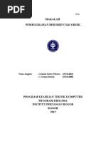 Download Makalah Pemrograman Berorientasi Objek by Kukuh Satrio Wibowo SN294147661 doc pdf
