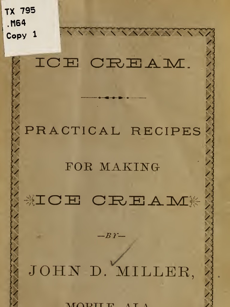 Old-Fashioned Ice Cream Recipes | PDF | Ice | Custard