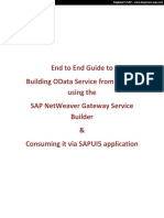 End To End OData Service SAPUI5 Application