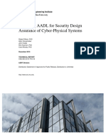 Extending AADL for Security Design Assurance of Cyber-Physical Systems 