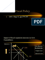 Fiscal Policy: DFS: Chap 11, pp-279-295