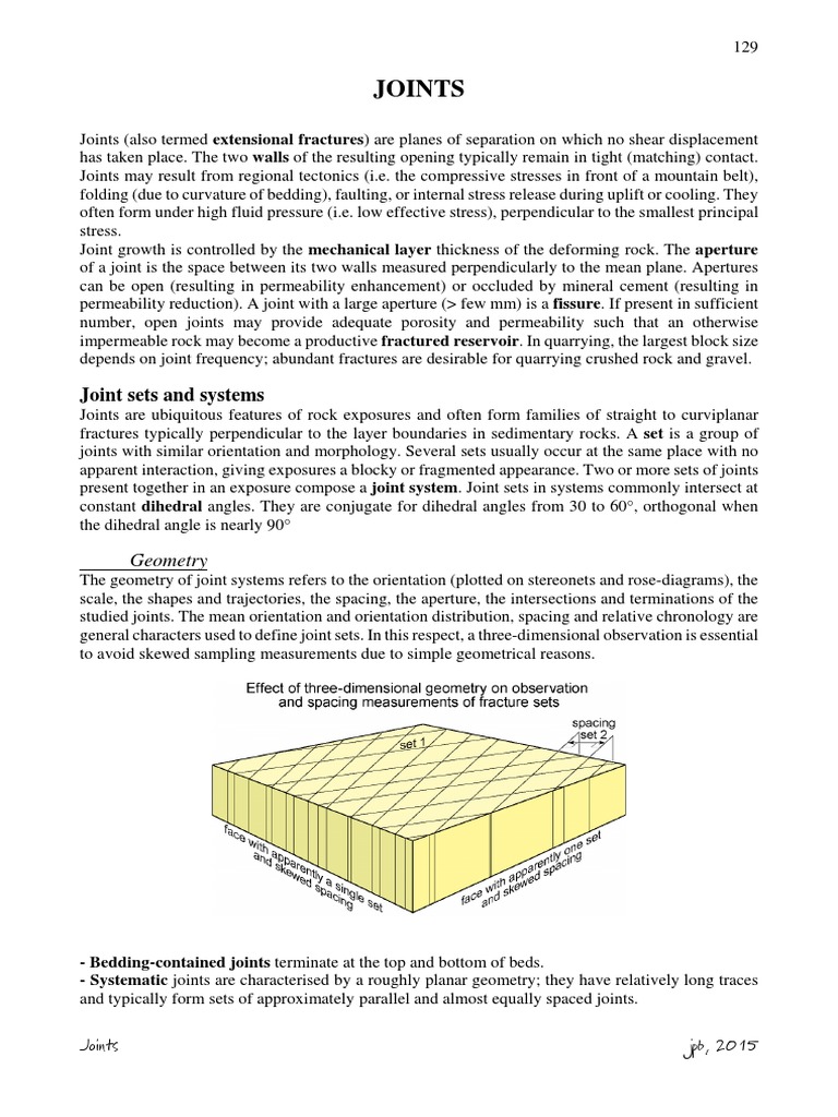 Joints | PDF | Stress (Mechanics) | Fracture