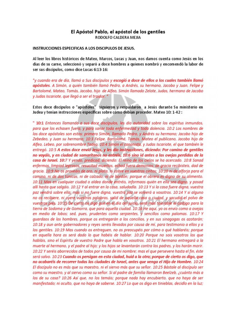 El Apostol Pablo El Apostol De La Gracia Pdf Pablo El Apóstol