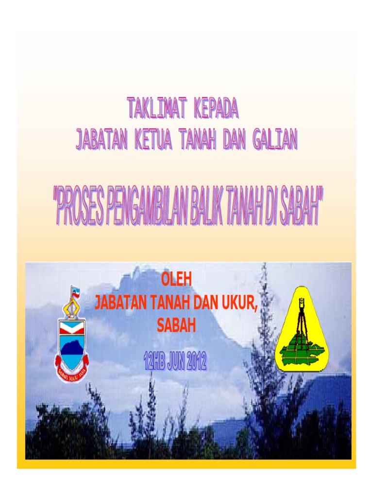 Proses Pengambilan Tanah Di Sabah Jun 2012 Pdf