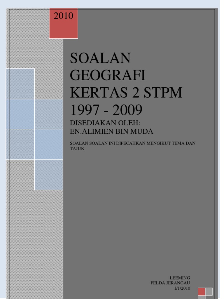 Soalan Stpm 97 09 Pdf