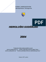 Hidroloski Godisnjak FBiH 2004. Godina