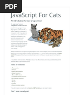 Javascript for Cats