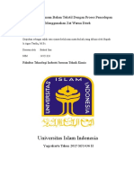 Analisis Pewarnaan Bahan Tekstil Dengan Proses Pencelupan Menggunakan Zat Warna Direk