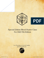 Blood Hunter Class 1.1