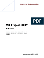 MS Project 2007  Caderno de Exercicios