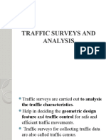 Traffic Surveys and Analysis