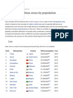 List of Metropolitan Areas by Population - Wikipedia, The Free Encyclopedia