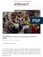 Ocupa Escola - Luchas Por Otra Educación Pública en Brasil - SubVersiones
