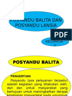 Ppt. Posyandu Balita Dan Posyandu Lansia