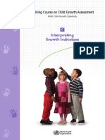 WHO Growth Chart Explanation