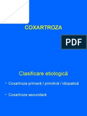 coxartroza tablou clinic unguent pentru ambulanță pentru articulații