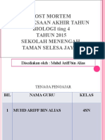 Postmortem Pat Bio Form 4 2015