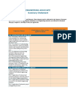 Engineering Associate Summary Statement