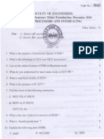 Faculty of Engineering B.E. 3/4 (ECE) I Semester (Main) Examination, December 2010 Microprocessors and Interfacing