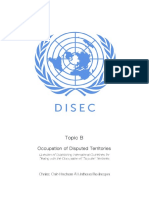 disec - occupation of disputed territories - study guide