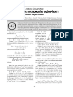 Akdeniz Üniversitesi IX. Antalya Matematik Olimpiyatı