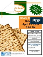 Passover - Save the date!