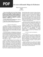 Agrupamento de texto utilizando Mapa de Kohonen